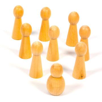 Visa information för Träfigurer /50st Bild på Träfigurer /50st