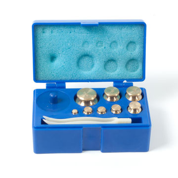 Visa information för Viktsats i låda 10mg - 50g Bild på Viktsats i låda 10mg - 50g