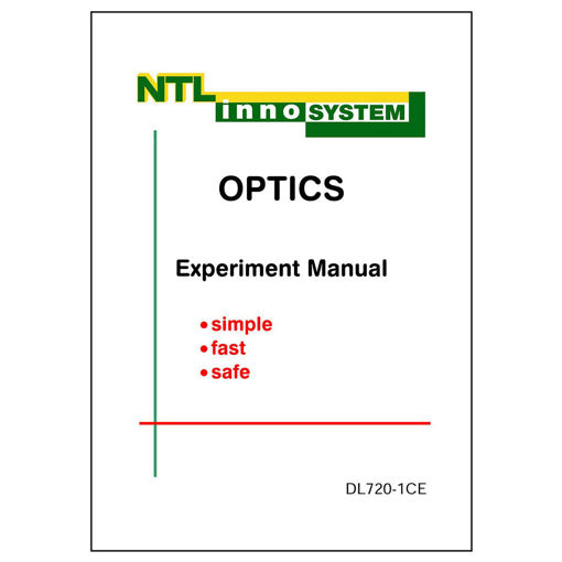 Bild på Experimentmanual Taveloptik tryck