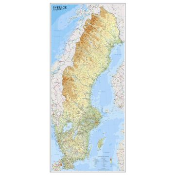 Visa information för Sverigekarta Bild på Sverigekarta